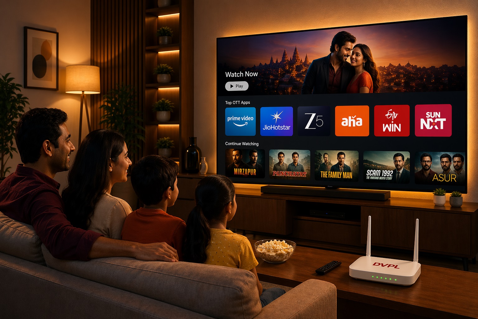 DVPL Smart TV OTT Streaming in Hyderabad